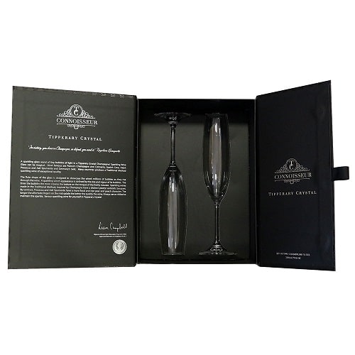 Tipperary Crystal Connoisseur Champagne Flutes Set Gift Innovations, Employee Recognition