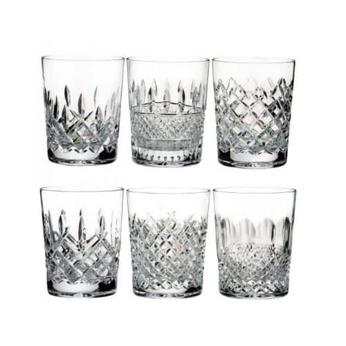 Waterford Crystal Lismore Connoisseur Heritage DOF Tumbler Set Gift